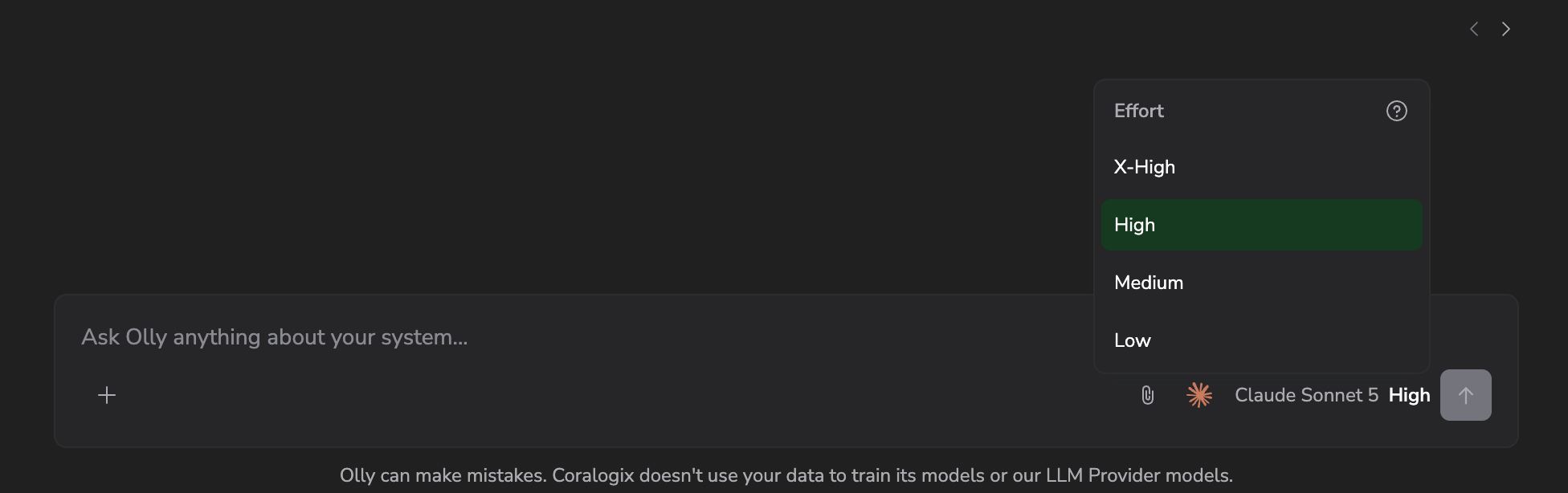 Effort selector
